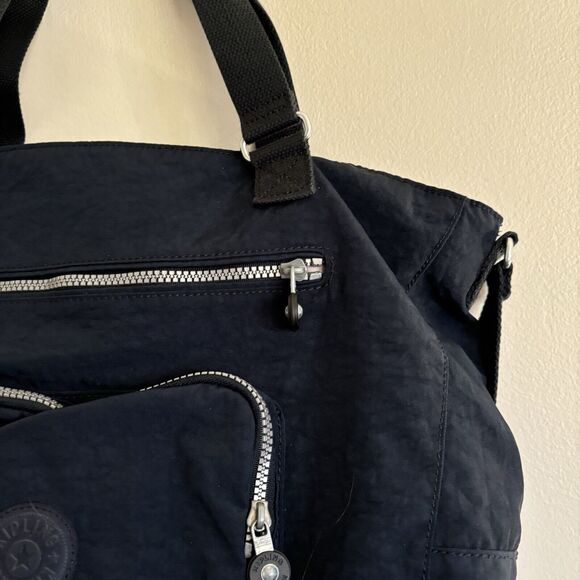 KIPLING Crossbody Tote Bag Medium Blue Travel Maxwell Tote - Picture 2 of 8